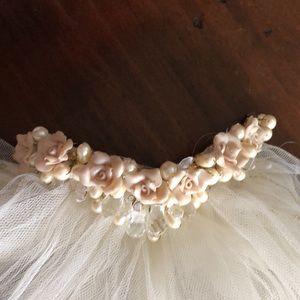 Bridal Veil 3 tier Champagne color